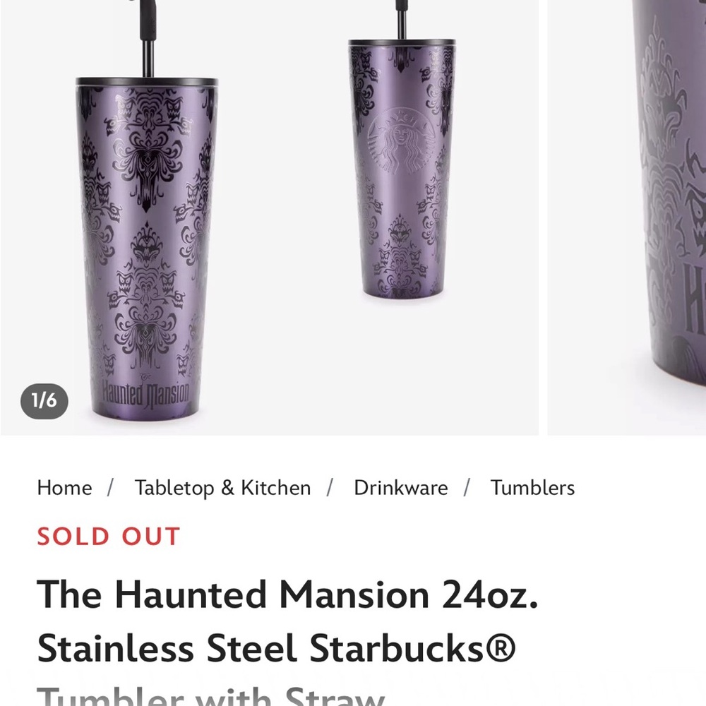 Hello Foolish Mortals: Haunted Mansion Starbucks Tumbler-brand new in box!!